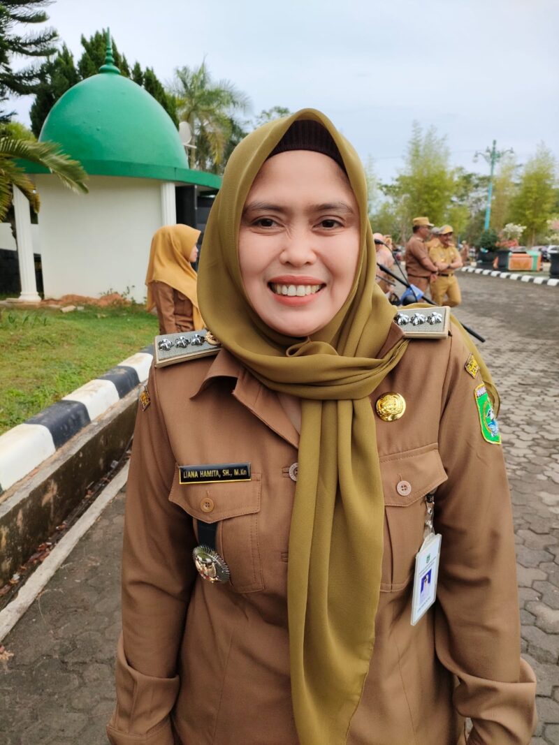 Lia Hamita Sosok Camat Perempuan di Kabupaten Tanah Bumbu, yang sukses menjalankan programnya. (Foto: RSB.com)