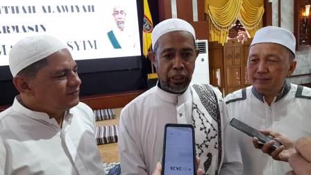 Ketua DPC Rabithah Alawiyah Kota Banjarmasin, Habib Saleh Bahasyim di gedung Mahligai Pancasila Banjarmasin, Minggu (19/3/2023). (foto: koranbanjar.net)