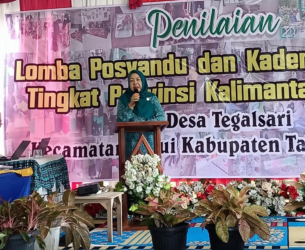 Ketua TP KK Kabupaten Tanah Bumbu, Wahyu Windarti Zairullah. (Foto: MC Tanbu/Korankalimantan.com)